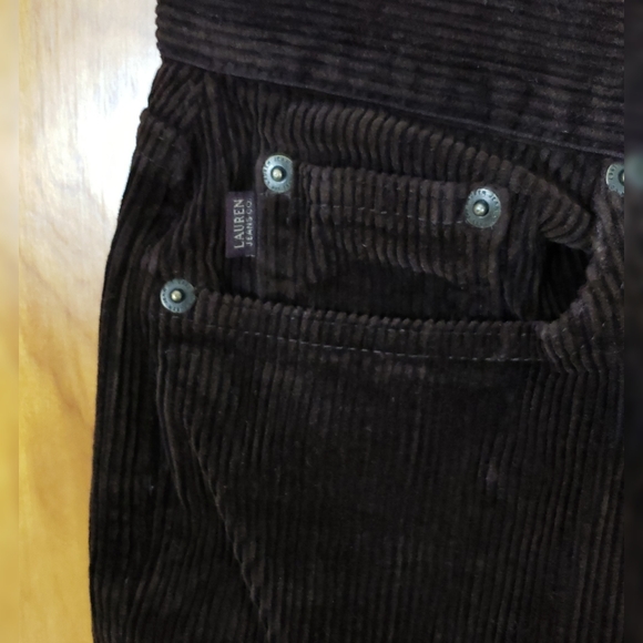 Ralph Lauren Petite SUPER SOFT Brown Courdoroys - Picture 3 of 7